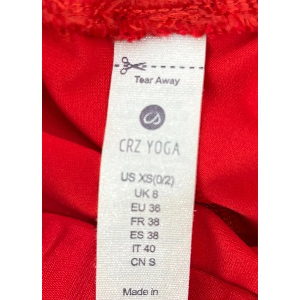 CRZ YOGA Skort Women's XS Red Athletic Tennis Golf Running